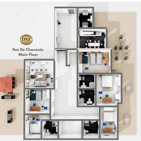 D&E - Paris-Disney - Holidays Apartment - Appartement De Vacances - 5 Chambres- 5 Sdb - 5 Bedrooms - 5 Bathrooms - Netflix Champs-Sur-Marne Eksteriør bilde